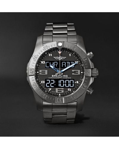 Breitling Exospace B55 Superquartz 46mm Titanium Watch - Black