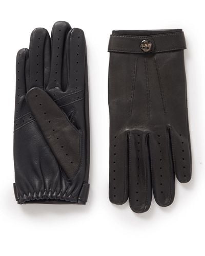 Dents Rolleston Touchscreen Leather Gloves - Black