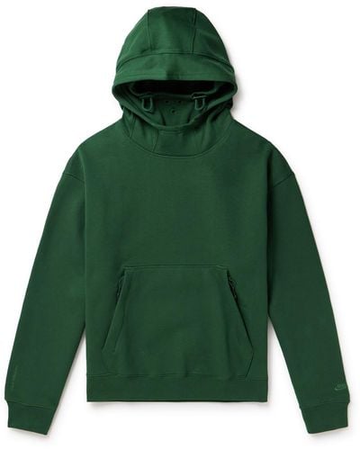 Nike Nsw Winter Repel Cotton-blend Jersey Hoodie - Green