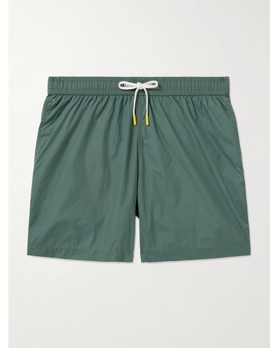 Hartford Straight-leg Mid-length Recycled Swim Shorts - Green