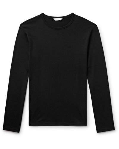 Club Monaco Cotton-jersey T-shirt - Black