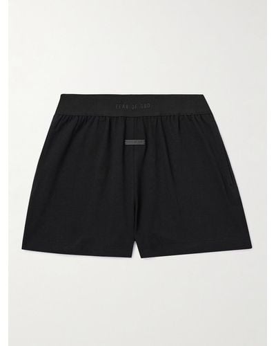 Fear Of God Cotton-jersey Pyjama Shorts - Black