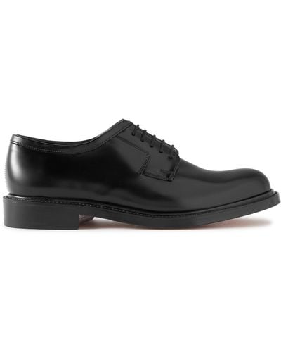 Grenson Camden Leather Derby Shoes - Black