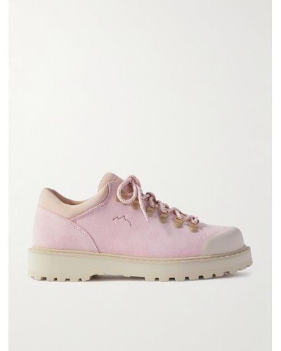 Diemme Cornaro Sneakers aus Veloursleder mit Gummibesatz - Pink