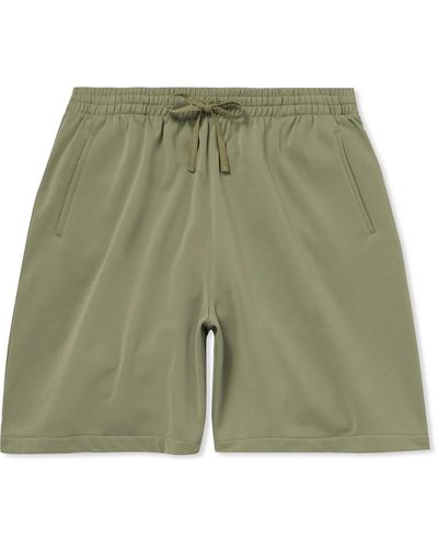 Lady White Co. Cotton-blend Jersey Drawstring Shorts - Green