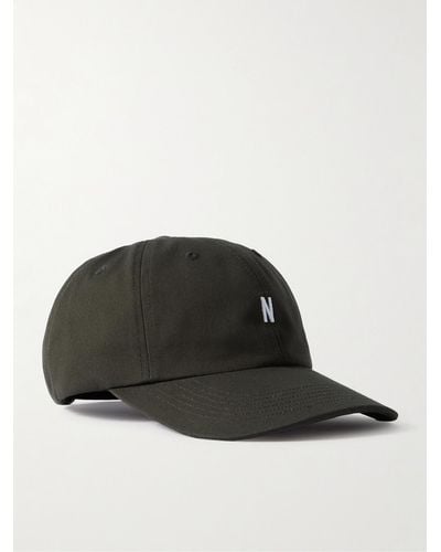 Norse Projects Logo-embroidered Cotton-twill Baseball Cap - Black