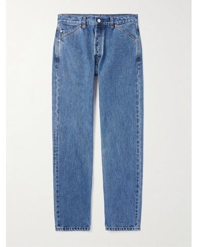 Drake's Jeans a gamba affusolata in denim cimosato - Blu
