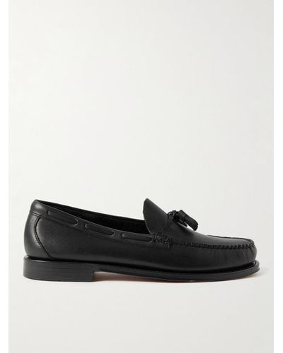 G.H. Bass & Co. Weejuns Heritage Larkin Leather Tasselled Loafers - Black
