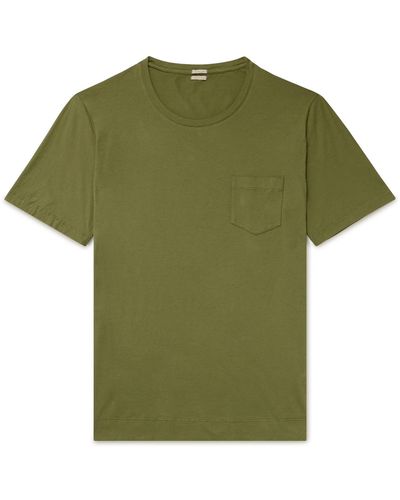 Massimo Alba Panarea Cotton-jersey T-shirt - Green