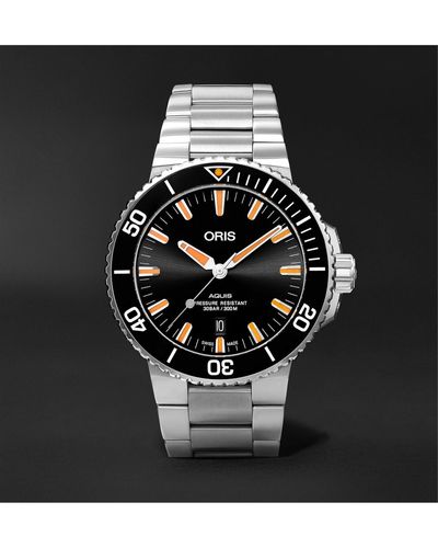 Oris Aquis Date Automatic 43.5mm Stainless Steel Watch, Ref. No. 01 733 7730 4159-07 8 24 05peb - Black