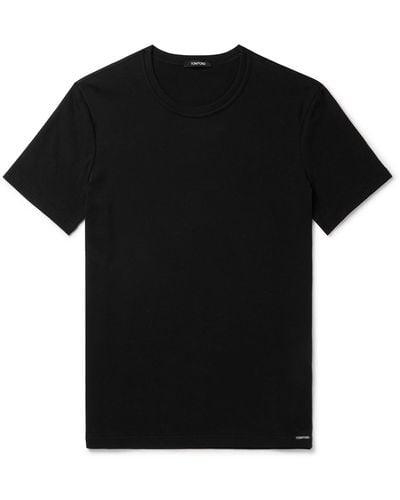 Tom Ford Slim-fit Stretch-cotton Jersey T-shirt - Black