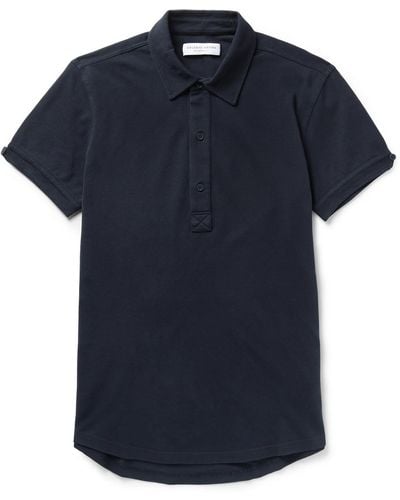 Orlebar Brown Sebastian Slim-fit Cotton-piqué Polo Shirt - Blue