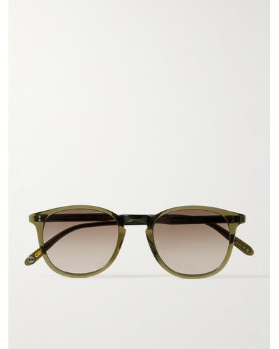 Garrett Leight Kinney Round-frame Acetate Sunglasses - Natural