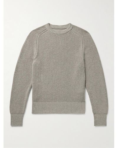 STÒFFA Ribbed Cashmere Sweater - Grey