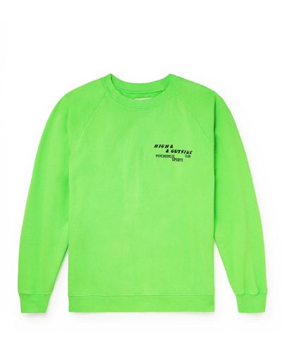Pasadena Leisure Club Logo-print Cotton-jersey Sweatshirt - Green