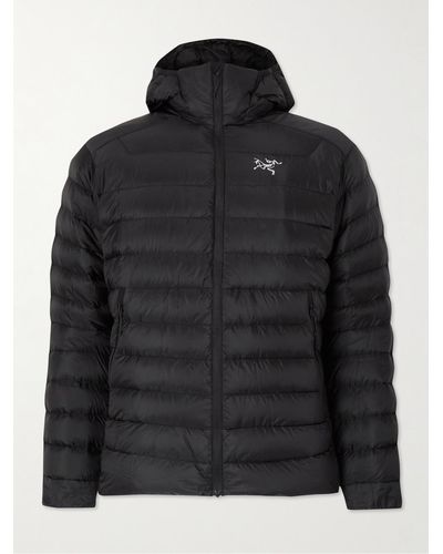 Arc'teryx Cerium Lt Packable Quilted Arato 10 Nylon Hooded Down Jacket - Black