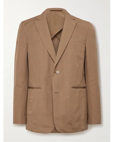 Orlebar Brown Garret Slim-fit Unstructured Linen And Cotton-blend Suit Jacket - Natural