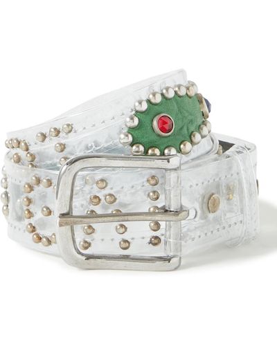 GALLERY DEPT. Simon Embellished Pvc And Leather Belt - Multicolor