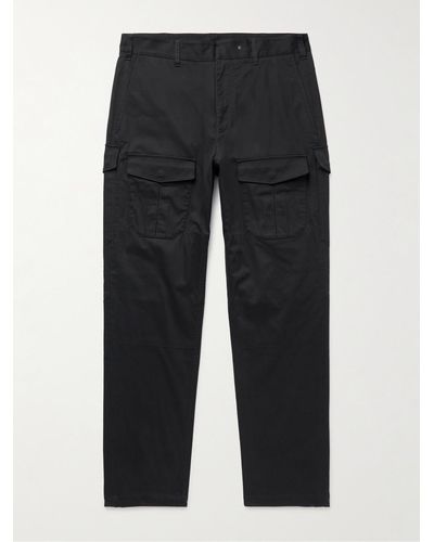 Rag & Bone Flynt Straight-leg Cotton-blend Cargo Trousers - Black