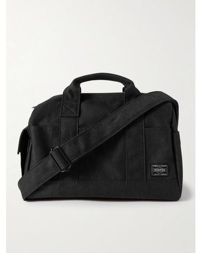 Porter-Yoshida and Co Smoky Cordura® Duck Messenger Bag - Black