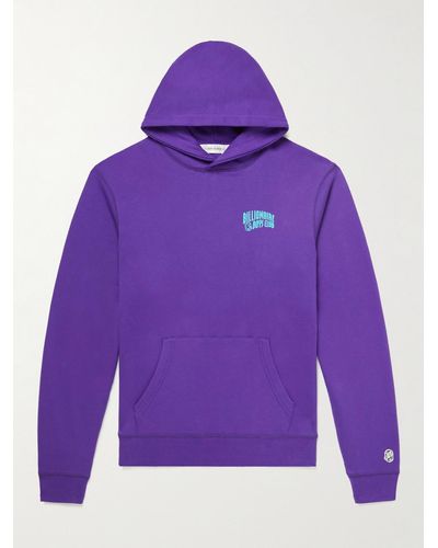 BBCICECREAM Logo-print Cotton-jersey Hoodie - Purple