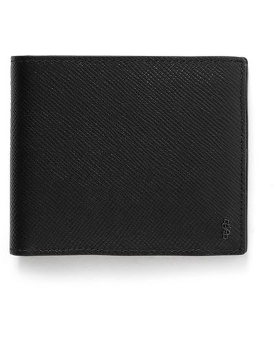 Serapian Evoluzione Logo-appliquéd Cross-grain Leather Billfold Wallet - Black