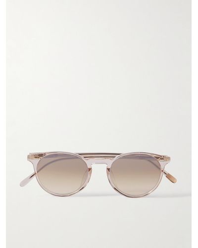 Oliver Peoples N. 02 Sun Round-frame Acetate Sunglasses - Natural