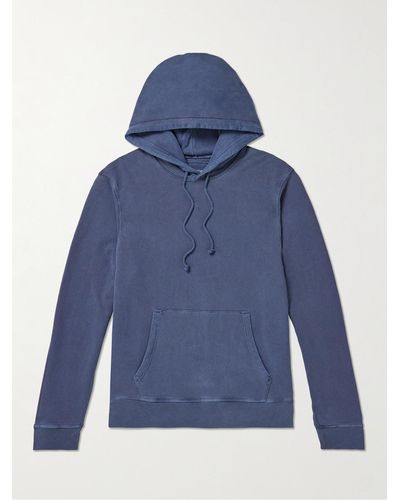 Outerknown California Cotton-jersey Hoodie - Blue