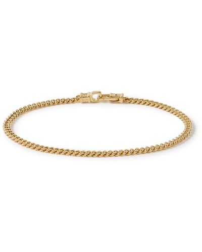 Tom Wood Gold-plated Chain Bracelet - White