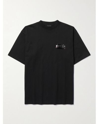 Balenciaga Gaffer Cotton T-shirt - Black