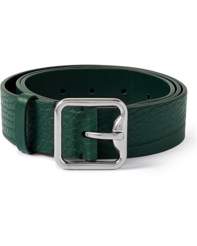 Burberry 3.5cm Full-grain Leather Belt - Green