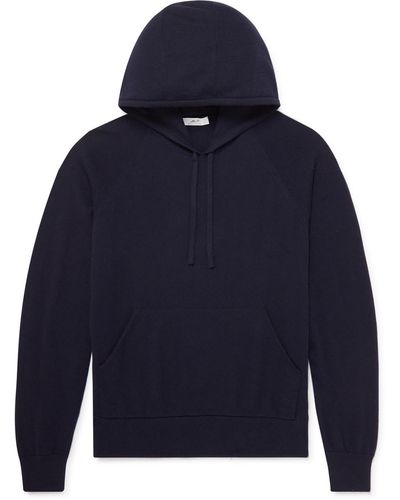 MR P. Wool And Cashmere-blend Hoodie - Blue
