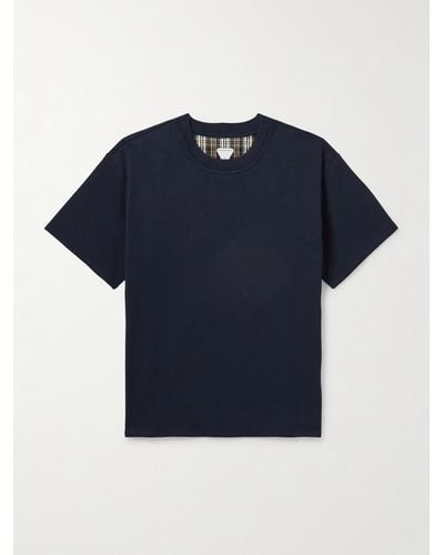 Bottega Veneta T-Shirt aus doppelseitigem Baumwoll-Jersey - Blau