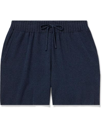 STÒFFA Straight-leg Cotton Drawstring Shorts - Blue