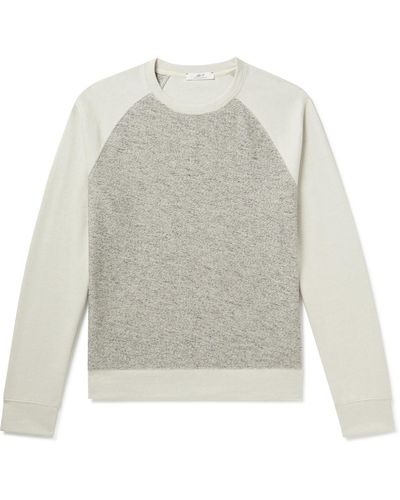 MR P. Paneled Cotton-blend Sweatshirt - White