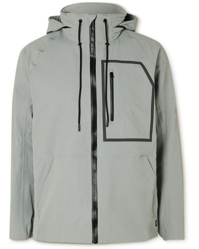 Outerknown Apex Stretch Recycled-nylon Hooded Jacket - Gray