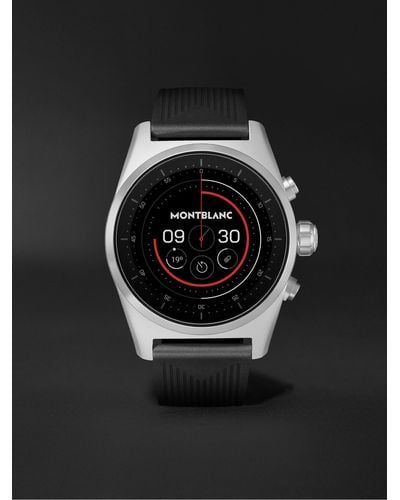 Montblanc Summit Lite 43mm Aluminium And Nylon Smart Watch - Black