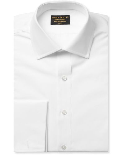 Emma Willis White Double-cuff Cotton Shirt
