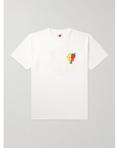 Sky High Farm Logo-print Organic Cotton-jersey T-shirt - White