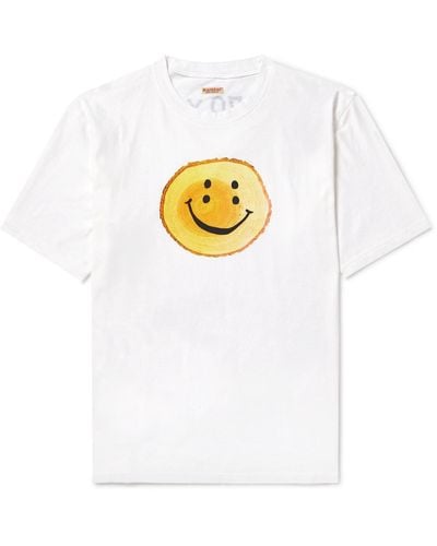 Kapital Rainbow Trunky Logo-print Cotton-jersey T-shirt - White