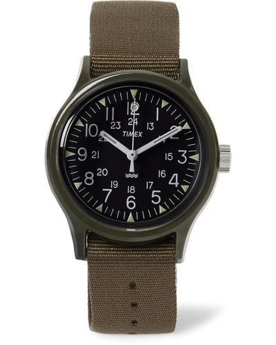 Timex Camper Mk1 Resin And Grosgrain Watch - Black