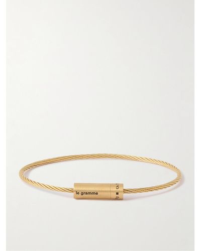 Le Gramme 11g Brushed 18-karat Gold Bracelet - Natural