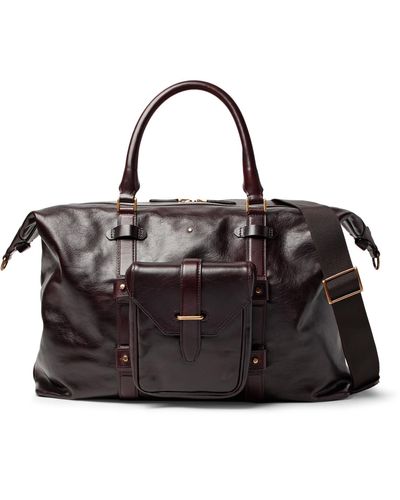 Montblanc Heritage Leather Duffle Bag - Brown