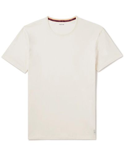 Paul Smith Logo-appliquéd Cotton-jersey Pajama T-shirt - White