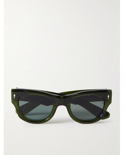 Jacques Marie Mage Truckee D-frame Acetate Sunglasses - Black