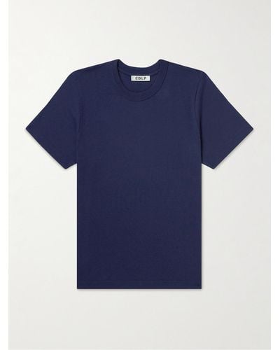 CDLP Lyocell And Pima Cotton-blend Jersey T-shirt - Blue