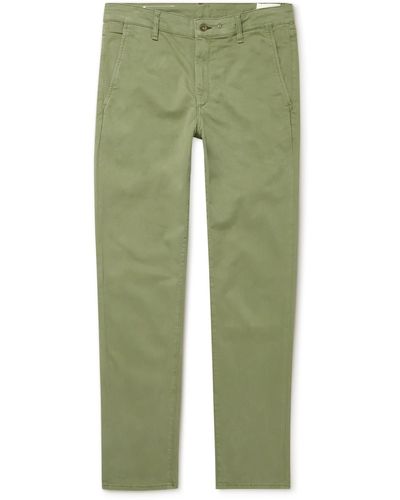 Rag & Bone Fit 2 Slim-fit Garment-dyed Stretch-cotton Twill Chinos - Green