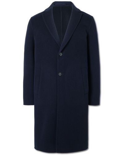 MR P. Double-faced Virgin Wool And Cashmere-blend Coat - Blue