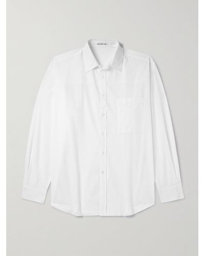 Frankie Shop Matthias Oversized Cotton-poplin Shirt - White