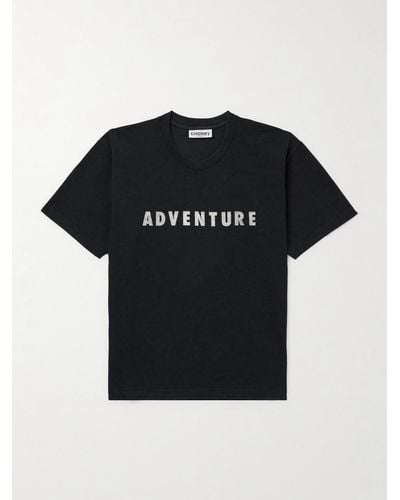 CHERRY LA T-shirt in jersey di cotone con stampa - Nero